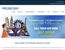 Tablet Screenshot of europegrouptours.in